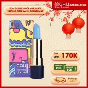 Son Dưỡng Môi GAU Aquaholic Smooth Lipbalm Chứa Chất Giúp Giảm Thâm Và Làm Mềm Mịn An Toàn