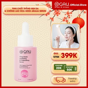 Serum Tinh chất Dưỡng Da Nhân Sâm Mâm Xôi Tự nhiên GAU Giảm Nếp Nhăn Căng bóng da Chống lão hoá 30ml