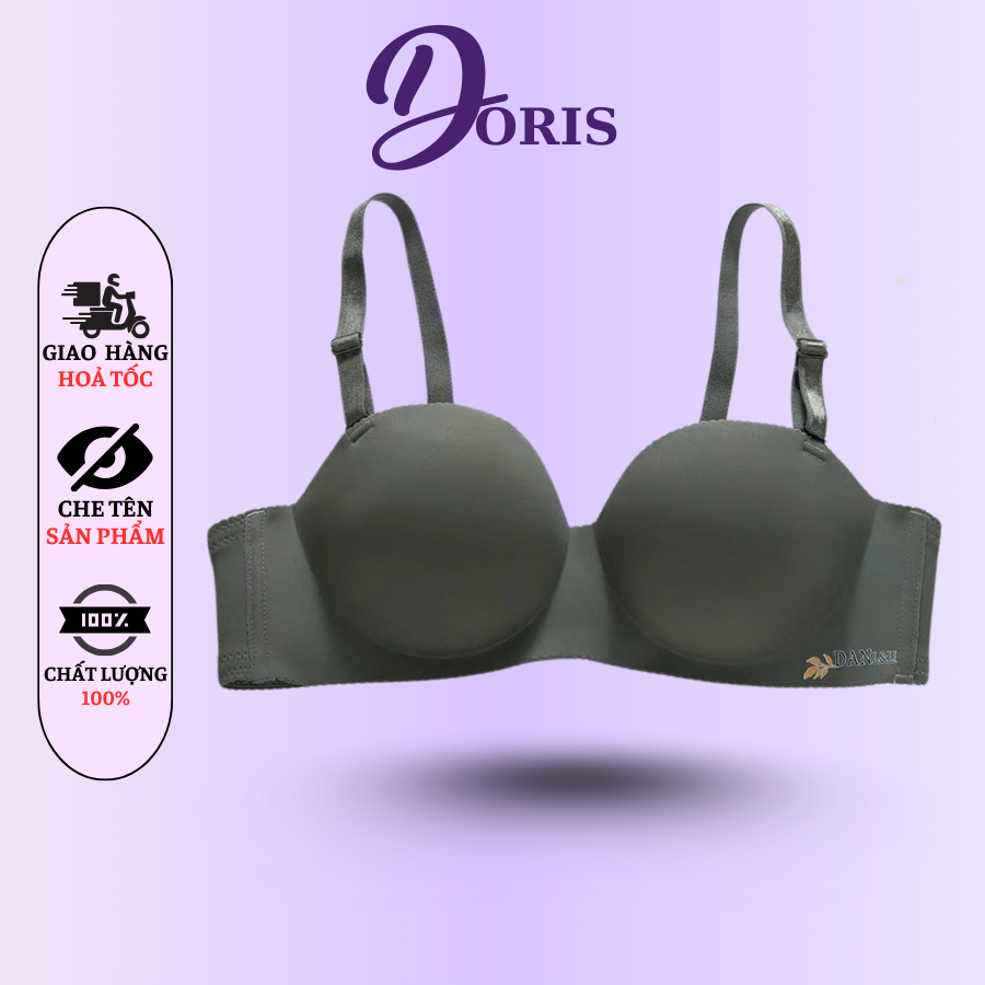 Áo Ngực Đúc Su Cúp Ngang Đệm 3CM Thiết Kế Liền Khối Ôm Nâng V1 Tự Nhiên DORIS 2277