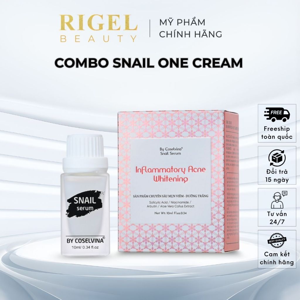 Tinh Chất Snail Serum 10ml – Serum Thẩm Thấu Nhanh, Dưỡng Ẩm Mịn Da