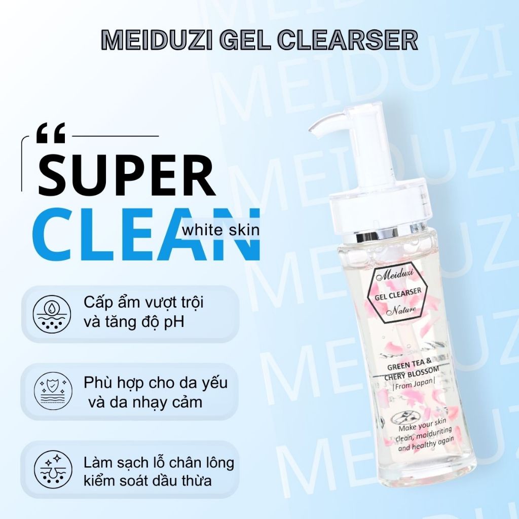 Sữa Rửa Mặt Coselvina Meiduzi – Gel Làm Sạch Dịu Nhẹ, Dưỡng Ẩm & Giúp Da Sáng Mịn