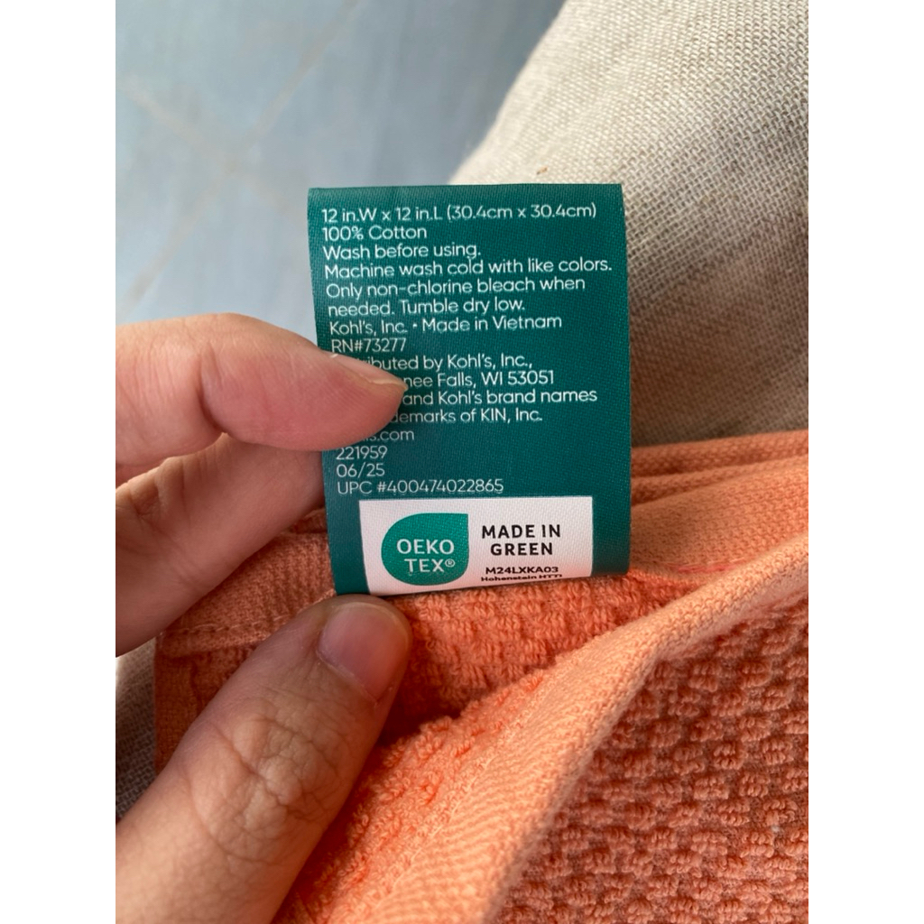 Combo 5 khăn đa năng 100% cotton