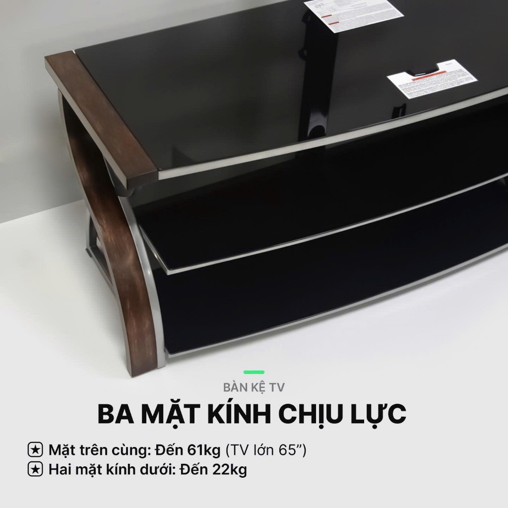 Giá treo tivi, kệ treo tivi đứng 32-65 inch có thể tháo rời,mặt bàn kệ kính cường lực, đẹp, đa năng