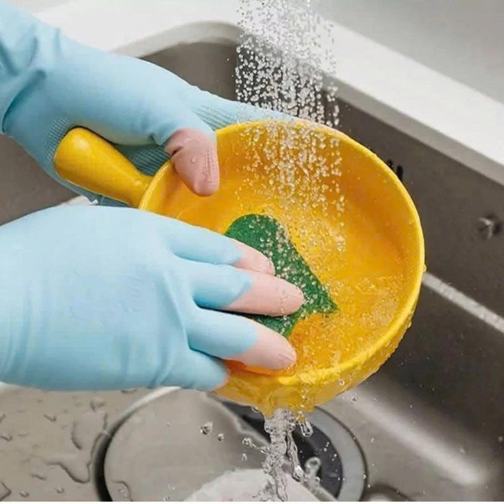 Thế Hệ Mới Găng Tay Rửa Chén Cao Su Siêu Dai Chống Thấm Găng Tay Làm Việc Nhà, Dọn Dẹp Vệ Sinh