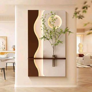 Tranh đèn led cắm hoa treo tường, Tranh bình hoa trang trí phòng khách, phòng ngủ, cửa hàng, quán spa, cafe