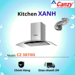 Máy Hút Mùi Kính Cong Canzy CZ-3870Q | Inox Bền Đẹp – Hút Mạnh 1100m³/h – Độ Ồn Thấp – Khử Mùi Hiệu Quả – BH 3 Năm — ảnh 1