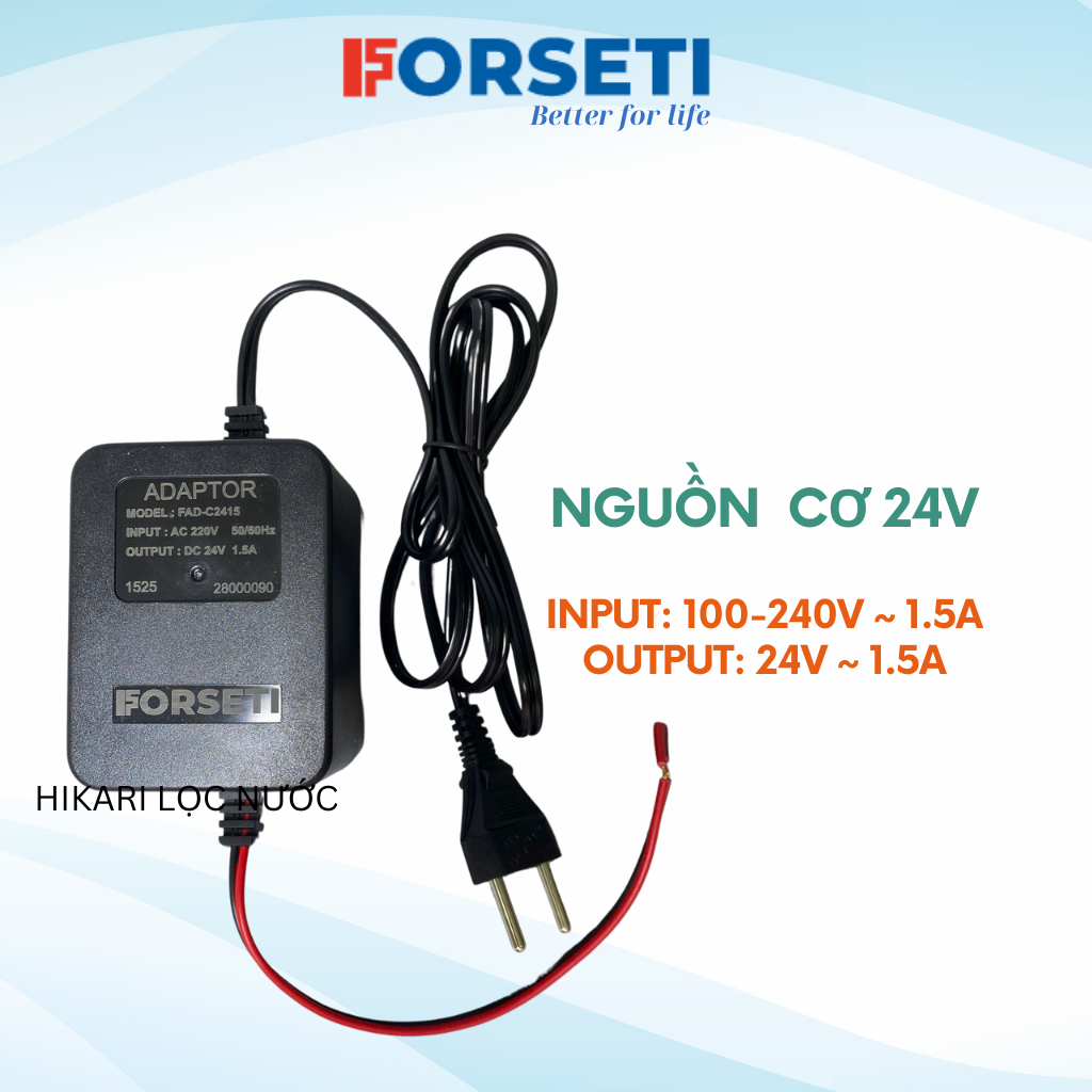 Nguồn Cơ, Adapter Chuyển Nguồn 220V Sang 24V 1.5A Thương Hiệu Forseti Bảo Hành 6 Tháng