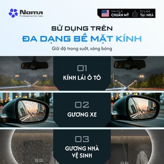 Dung Dịch Phủ Nano Kính Ô Tô NOMA 922 – Chống Bám Nước, Giảm Loá Mưa, Tăng Tầm Nhìn, Bền 5 Tháng