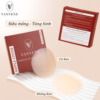 Miếng dán ngực silicon tàng hình VANVENE - DN012 cao cấp, dán nhũ hoa tái sử dụng nhiều lần
