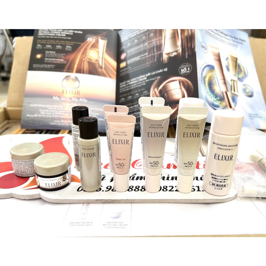 (CHÍNH HÃNG+TEM PHỤ) Elixir The Serum, Kem Dưỡng Da V Cream Ngăn Ngừa Lão Hóa, Kem Chống Nắng Elixir Mini đủ mã | BigBuy360 - bigbuy360.vn