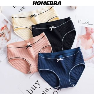 Quần lót nữ cotton kháng khuẩn- Đồ lót nữ quần chip thun co giãn 4 chiều đáy may 2 lớp thấm hút L803