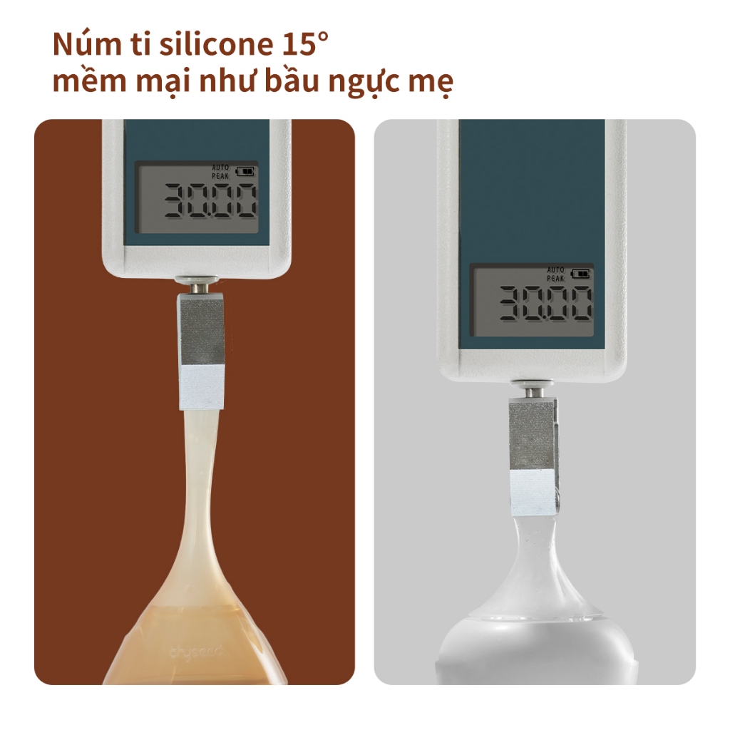 [Thủy tinh] Bình sữa chống đầy hơi cho trẻ sơ sinh Thyseed chống sặc núm ti siêu mềm 160ml/240ml