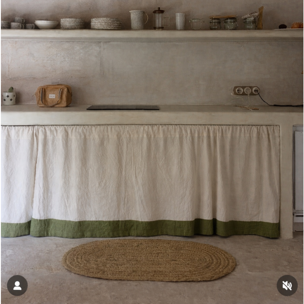 (Made to order) Rèm Linen Scandinavian, Rèm café, cửa sổ, kệ bếp ...