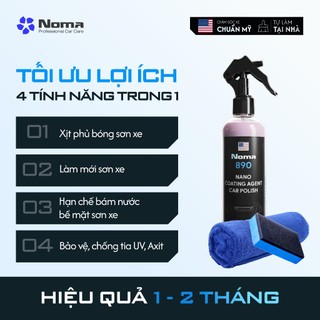 Xịt phủ bóng sơn xe Ô tô NOMA 890 chống bám bẩn, tăng độ bóng, bảo vệ lớp sơn toàn diện