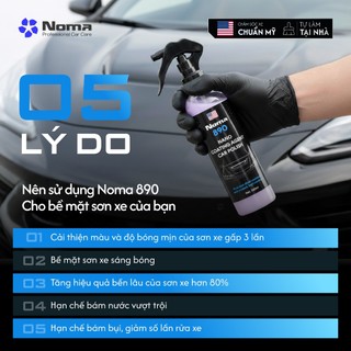Xịt phủ bóng sơn xe Ô tô NOMA 890 chống bám bẩn, tăng độ bóng, bảo vệ lớp sơn toàn diện