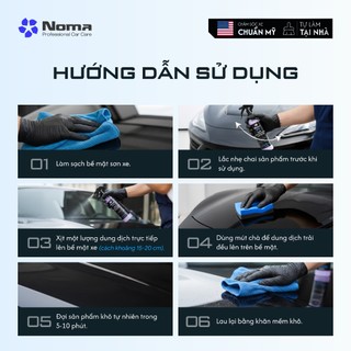 Xịt phủ bóng sơn xe Ô tô NOMA 890 chống bám bẩn, tăng độ bóng, bảo vệ lớp sơn toàn diện