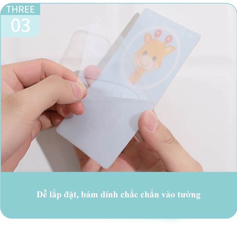 Móc treo chối - móc dán kẹp chổi, giữ chổi dán tường, móc kẹp chổi lau nhà hoạt hình đáng yêu SH0047