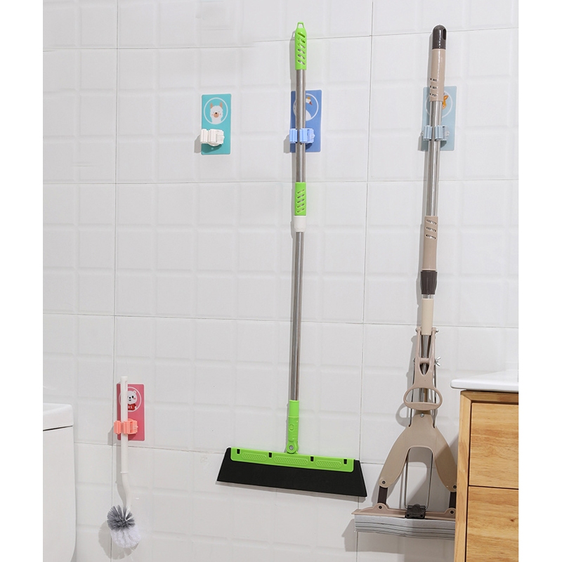 Móc treo chối - móc dán kẹp chổi, giữ chổi dán tường, móc kẹp chổi lau nhà hoạt hình đáng yêu SH0047