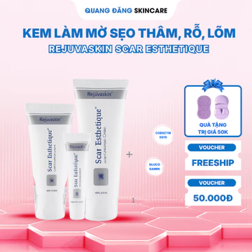 Kem Trị Sẹo Scar Esthetique Rejuvaskin Kem Bôi Sẹo, Trị Sẹo Rỗ, Trị Sẹo Lõm, Chống Sẹo Thâm dung tích 10ml/30ml/60ml