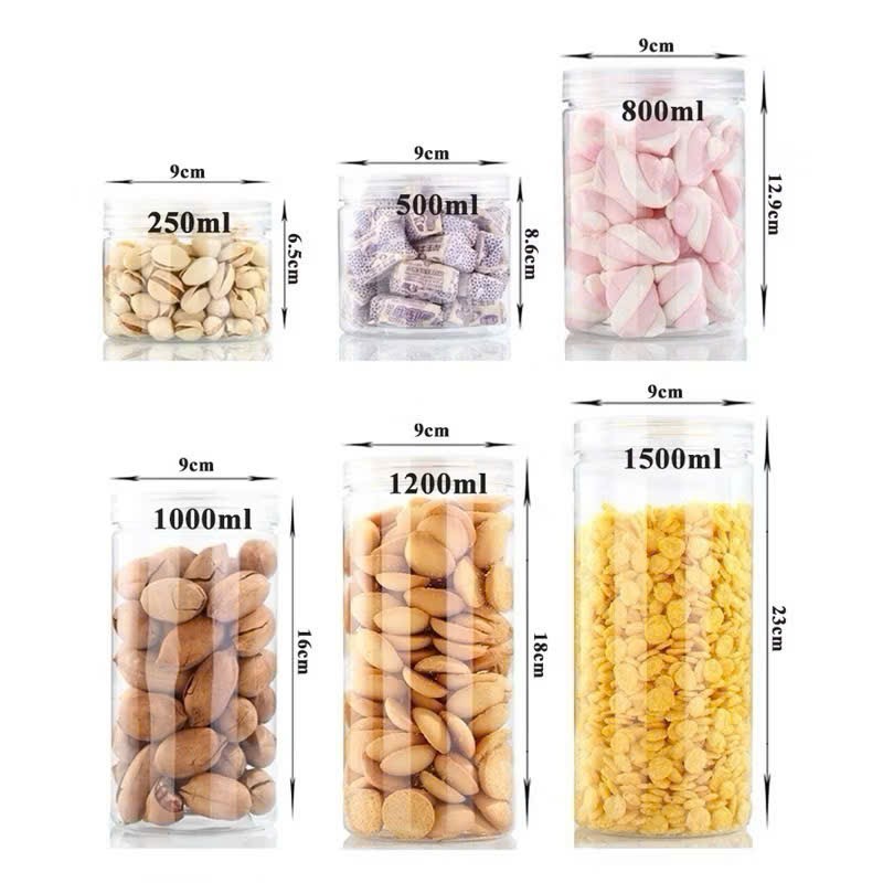 Hũ Nhựa Đựng Thức Phẩm Giá Rẻ 200ml 500ml 600ml 700ml 900ml 1000ml 1200ml Chất Liệu An Toàn Dung Tích Đa Dạng Tiện Lợi