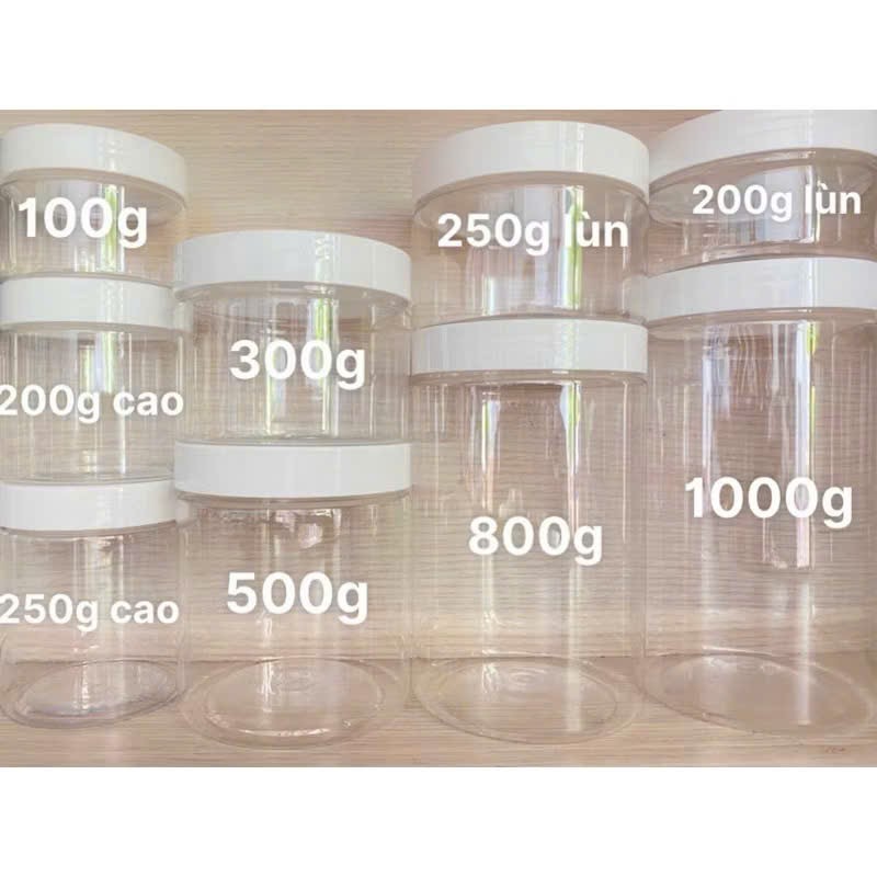 Hũ Nhựa Đựng Thức Phẩm Giá Rẻ 200ml 500ml 600ml 700ml 900ml 1000ml 1200ml Chất Liệu An Toàn Dung Tích Đa Dạng Tiện Lợi
