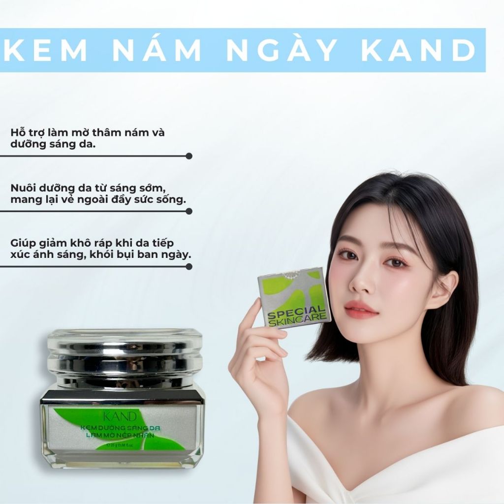 Combo Kem Nám Ngày & Đêm KAND 25g – Dưỡng Sáng & Phục Hồi Da