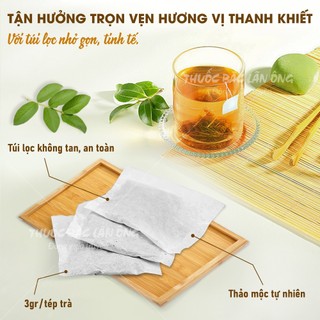 Trà búp ổi túi lọc, trà lá ổi non, bịch 30 túi lọc x 3g, đậm vị trà, tốt cho sức khỏe - Lãn Ông