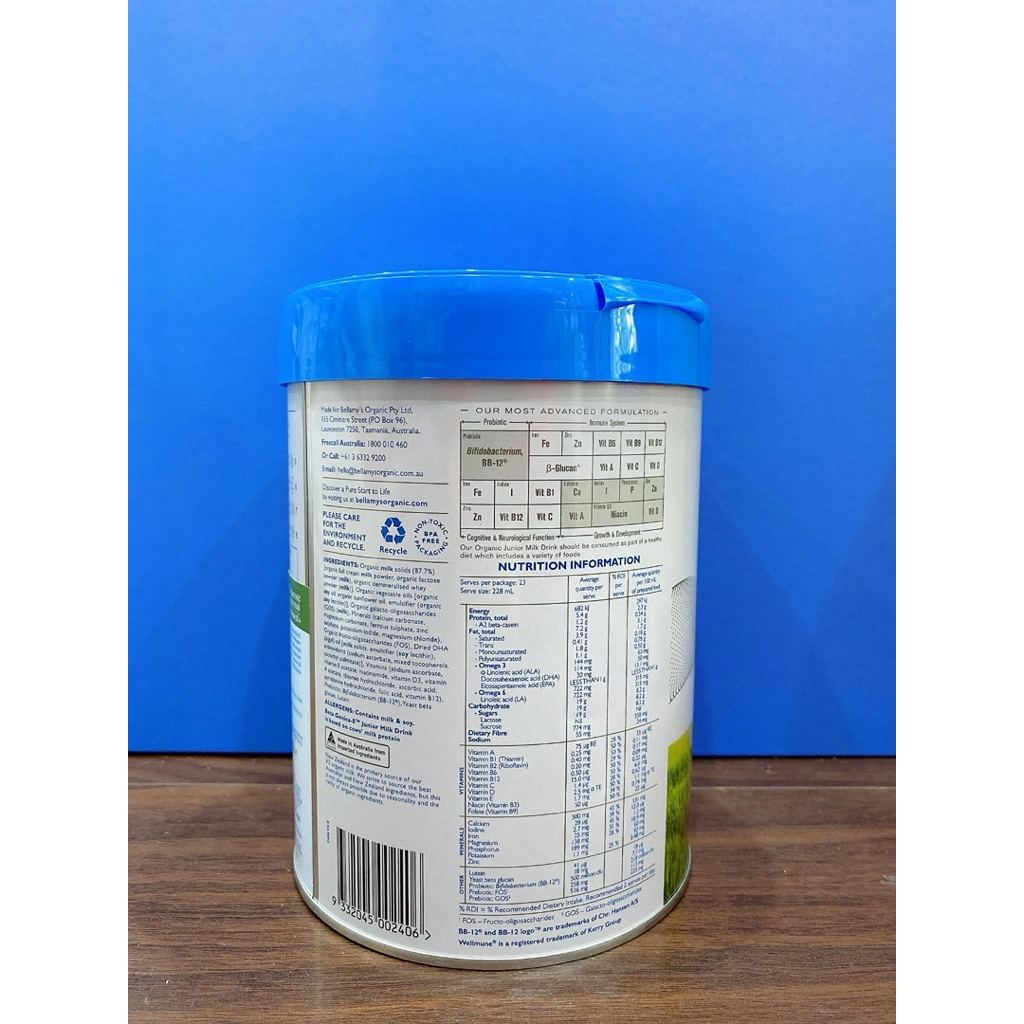 Sữa Bellamy's Organic A2 Junior Milk số 4 800g