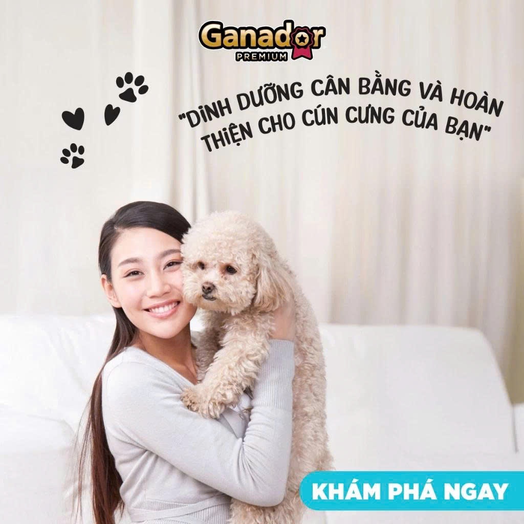 Thức ăn hạt Ganador Premium Adult Small Breed with Lamb - cho chó giống nhỏ vị Cừu gói 1.3kg