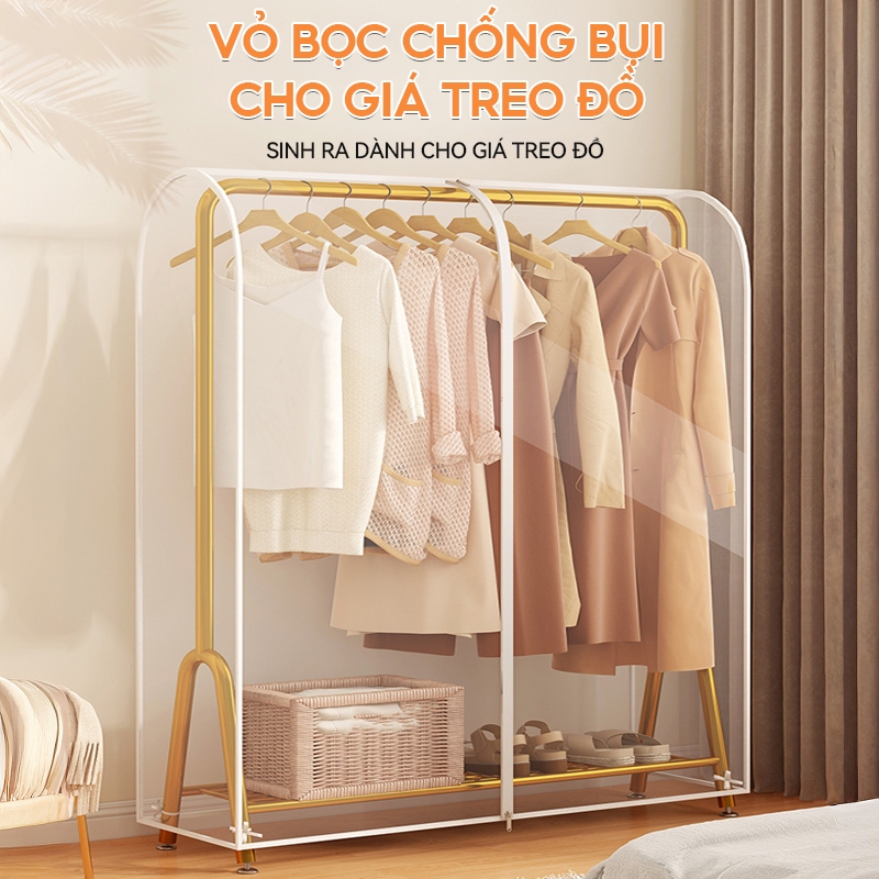 Vỏ Bọc Giá Treo ICON - Thiết Kế Kín & Trong Suốt, Chống Bụi Ẩm Hiệu Quả, Dễ Dàng Quan Sát Quần Áo