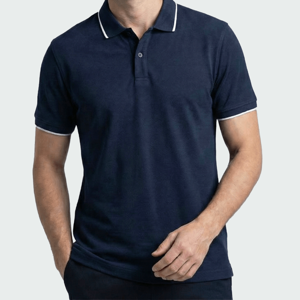 Áo Polo Nam Lamode tay ngắn dáng regular fit cotton thoáng mát co giãn nhẹ đứng phom men'swear LPS020AS0E