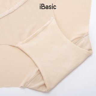 Quần lót nữ iBasic lưng cao không đường may phối ren PANW189