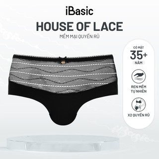 Quần lót nữ iBasic lưng cao không đường may phối ren PANW189