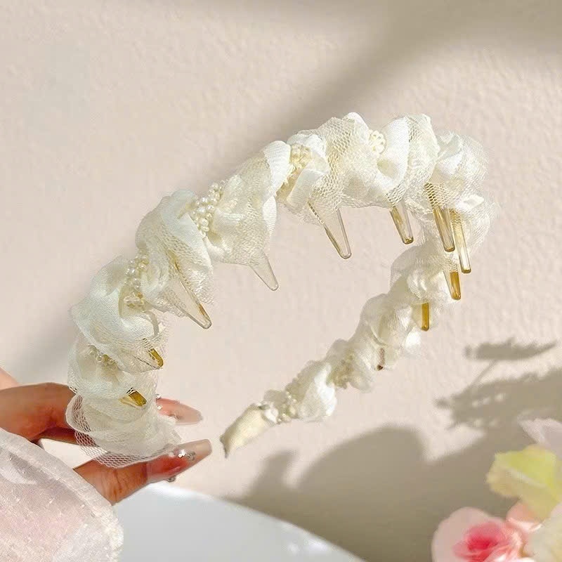 [Peinn] Các mẫu cài bờm băng đô tóc nữ ren tiểu thư xinh xắn dễ thương