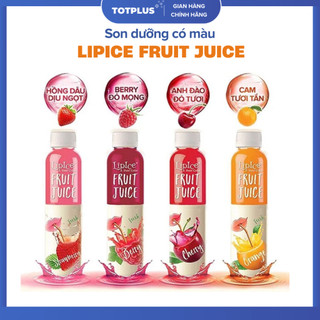 Son dưỡng môi có màu LipIce Fruit Juice - giúp làn môi của bạn mềm mại và tươi tắn - Thỏi son 4g