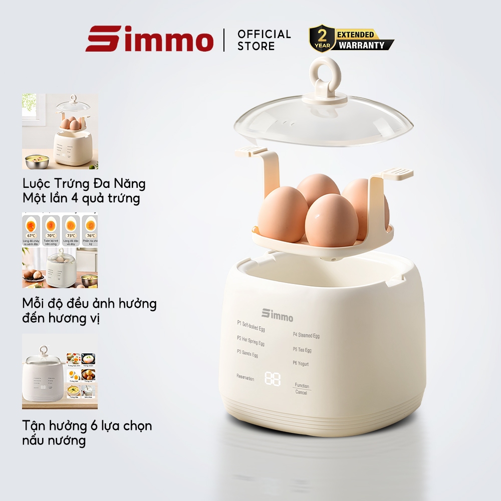 Simmo Nồi Hấp Trứng 6 Chế Độ Máy Hấp Trứng Đa Chức Năng, Hấp Trứng/Bữa ...