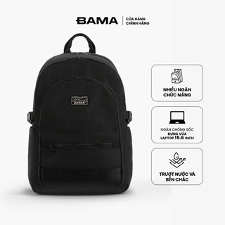 Balo nam nữ đi học đi làm BAMA Backpack NB102 chống nước nhiều ngăn đựng laptop 15,6 inch