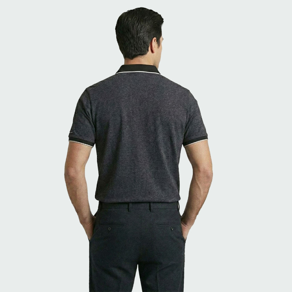 Áo Polo Nam Lamode tay ngắn cotton dáng Regular co giãn thấm hút men'swear LPS021AS0E
