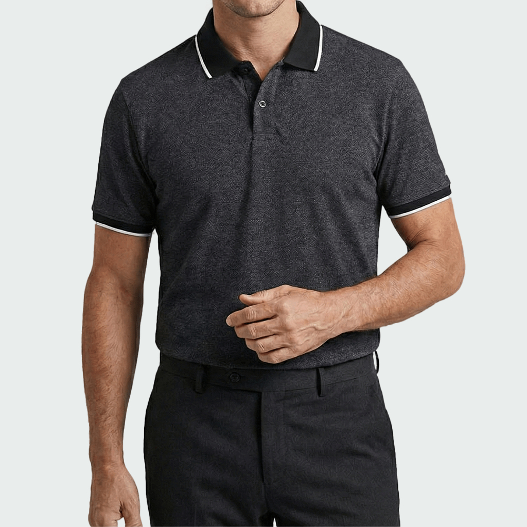 Áo Polo Nam Lamode tay ngắn cotton dáng Regular co giãn thấm hút men'swear LPS021AS0E