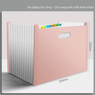 Túi đựng tài liệu học sinh A4 cao cấp, 13 ngăn phân loại rõ ràng, tặng kèm note tiện lợi để ghi chú