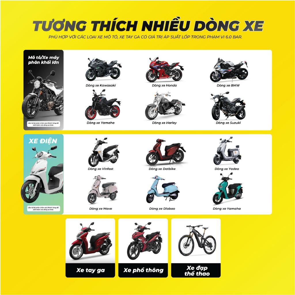 Cảm Biến Áp Suất Lốp STEELMATE TP95 Xe Máy - Van Ngoài, Màn Hình Hiển Thị, Bảo Hành 2 Năm