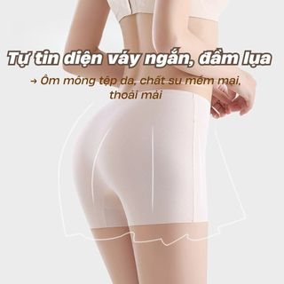 [Hỏa Tốc] Quần lót nữ mặc váy đúc su mát mịn, Quần lót bảo hộ chống lộ không lộ viền HOMEBRA V8205