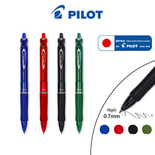 [SL} Hộp 12 Bút Bi Pilot Acroball White (0.5/0.7/1mm) - Công Nghệ Mực Acro Ink Siêu Êm - Hàng Nhật Chính Hãng