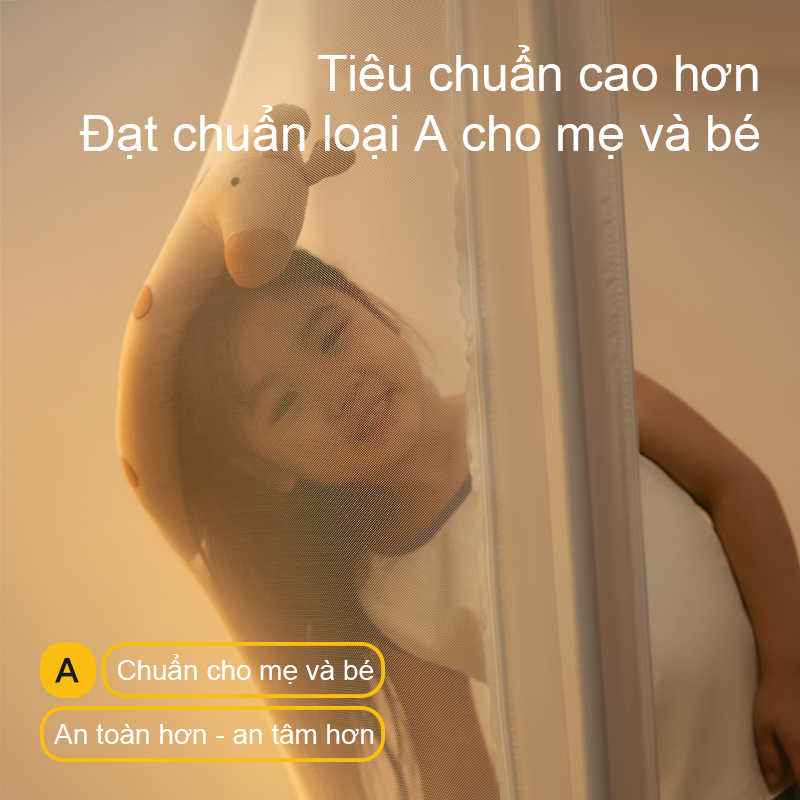 [PRO 2] Mùng Chống Ngã Medoga Cao Cấp - Khung Vuông | Chống Muỗi | Chắn Giường | Chống Ngã Giường | Không Khoan Tường | BigBuy360 - bigbuy360.vn