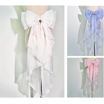 ⚡HÀNG SẴN⚡ Voan nơ gắn lưng váy nhiều màu siêu xinh phù hợp váy hime, style váy cưới cô dâu.