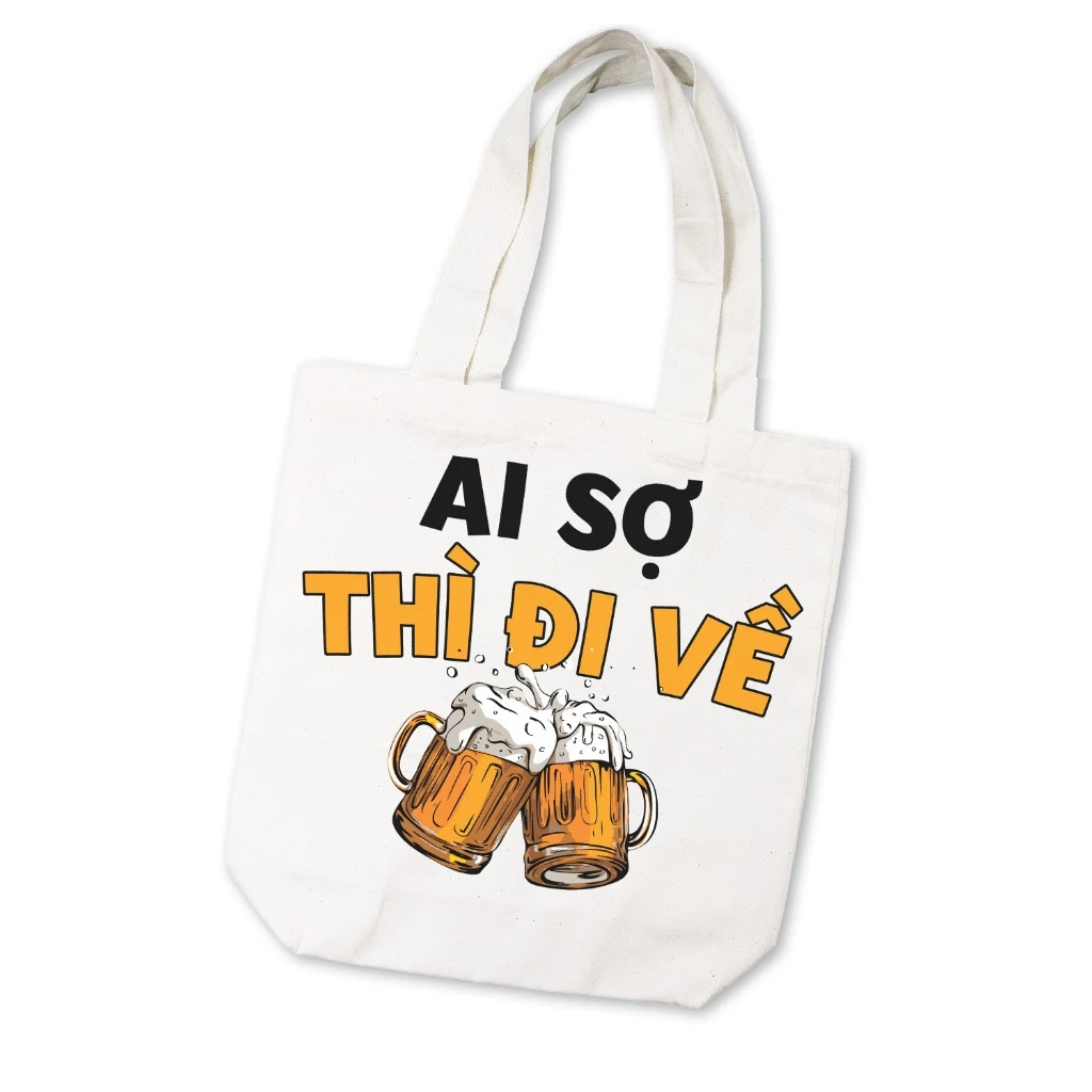 Túi Tote canvas BỘ SƯU TẬP Meow CÂU NÓI HÀI HƯỚC GENZ túi vải đeo vai có khóa kéo phong cách thời trang cho giới trẻ