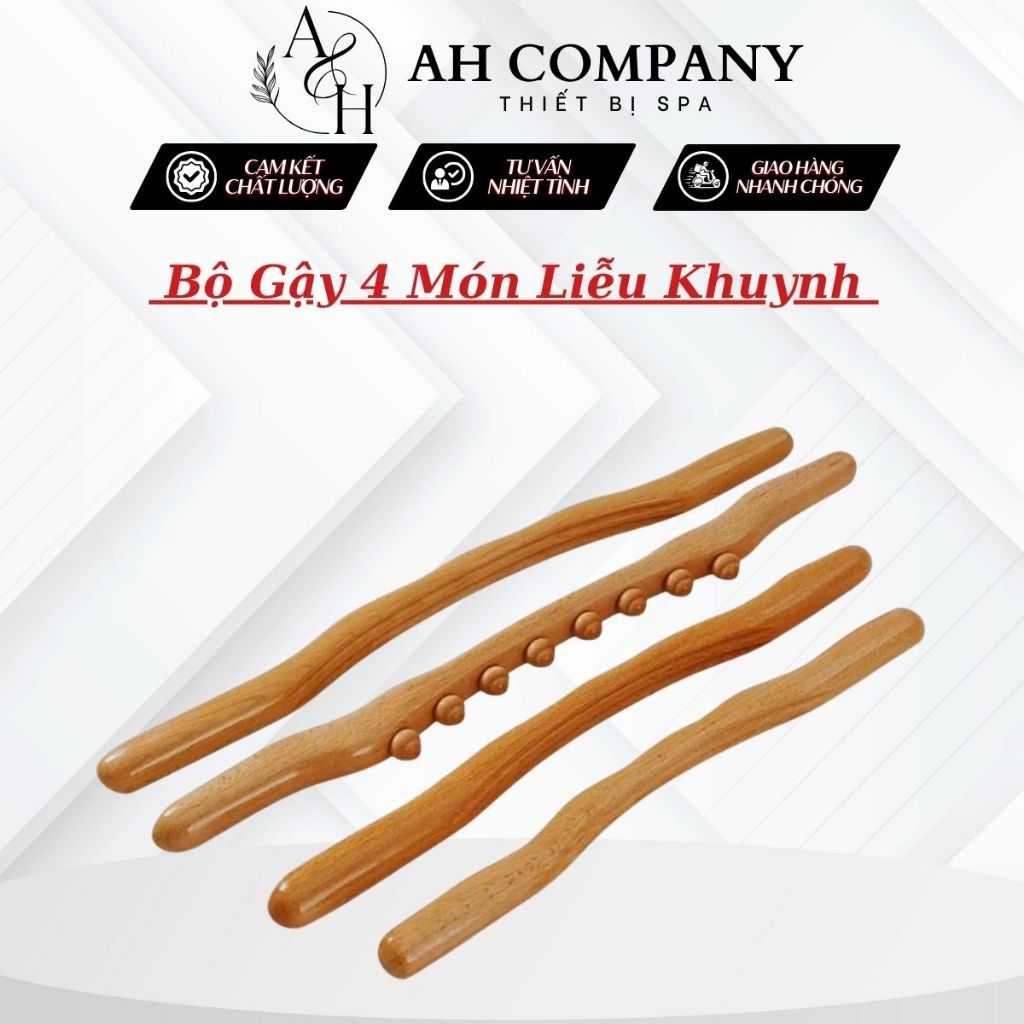 Bộ Gậy 4 Món Liễu Khuynh Thành Đả Thông Kinh Lạc Giảm Béo Massage Cổ Vai Gáy