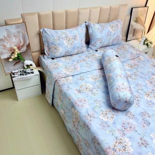 💥SIÊU ĐẸP️️💥Bộ Ga Gối Lụa Lyocell Sợi Tre Xuân Đào Thoáng Mát, Mền Chần Bông Mềm Mịn_Chăn ga sỉ HCM