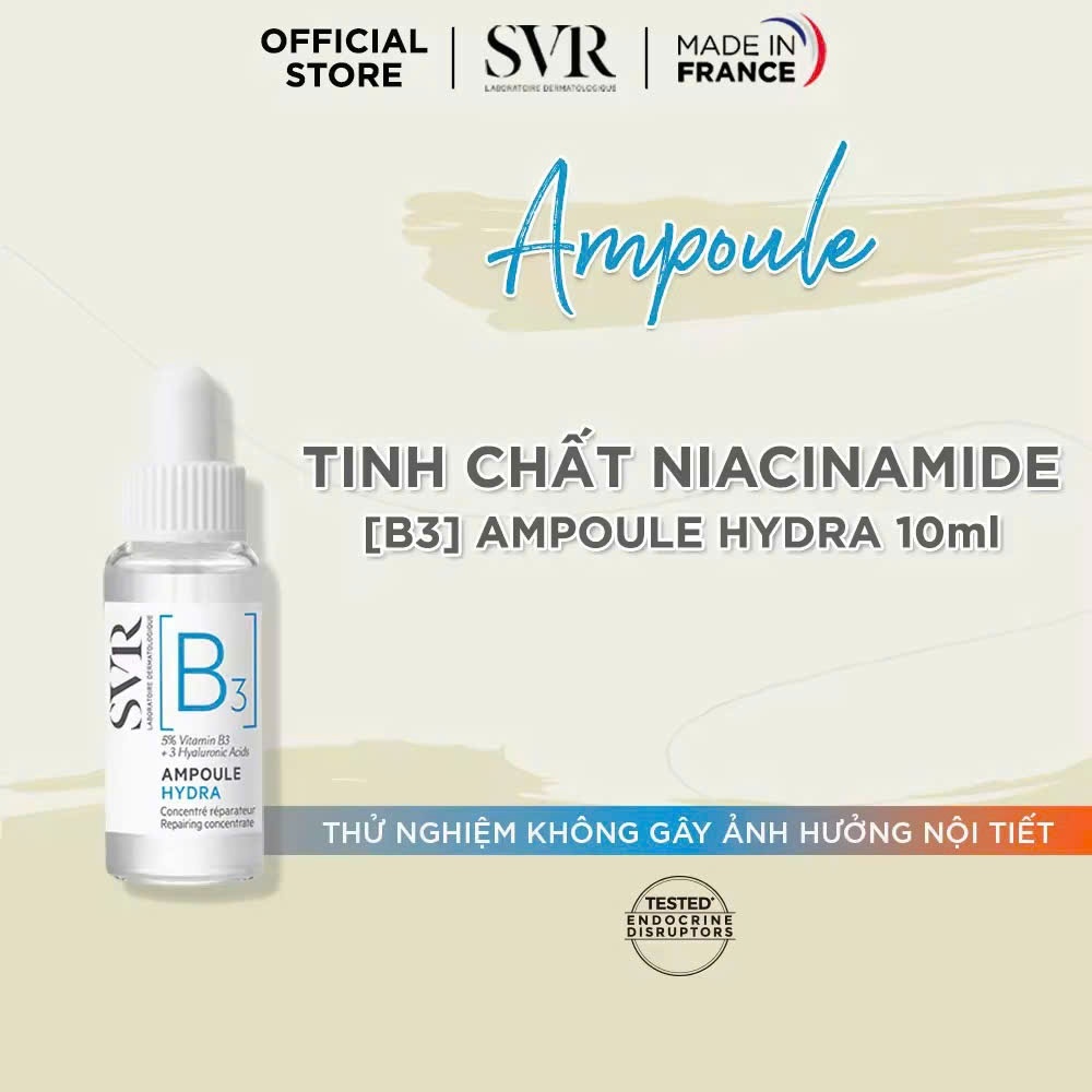 [HB GIFT 2] Tinh chất dưỡng da, ngăn ngừa nếp nhăn, phục hồi da và dưỡng ẩm cho da SVR [B3] Ampoule Hydra 10ml