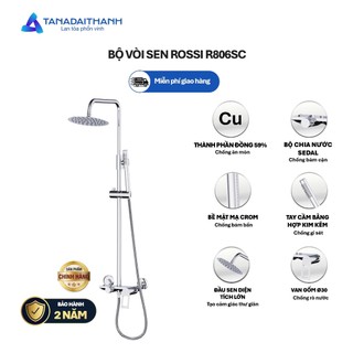 Bộ Vòi Sen Cây Rossi R806SC Phong Cách Châu Âu, Có Nóng Lạnh, BH 2 Năm